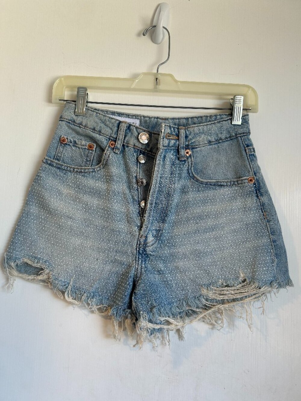 Zara Sparkle Jean Shorts